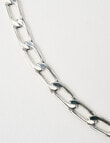 Whistle Accessories Paperclip Chain Necklace, Silver Tone product photo View 03 S