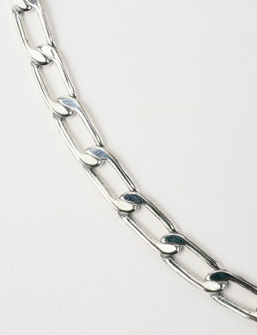 Whistle Accessories Paperclip Chain Necklace, Silver Tone product photo View 03 L
