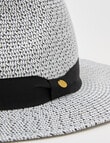 Boston + Bailey Weekender Fedora Hat, Black & White product photo View 04 S