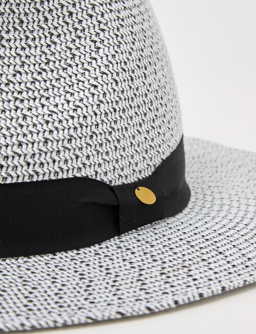 Boston + Bailey Weekender Fedora Hat, Black & White product photo View 04 L
