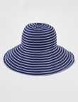 Boston + Bailey Stripe Ribbon Hat, Navy product photo