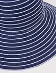 Boston + Bailey Stripe Ribbon Hat, Navy product photo View 02 S