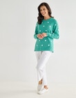 Ella J Spot Cotton Jumper, Green product photo View 03 S