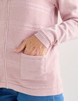 Ella J Textured Zip Cardigan, Pale Pink product photo View 04 S