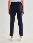 Ella J 7/8th Stitch Detail Pant, Navy product photo View 02 S
