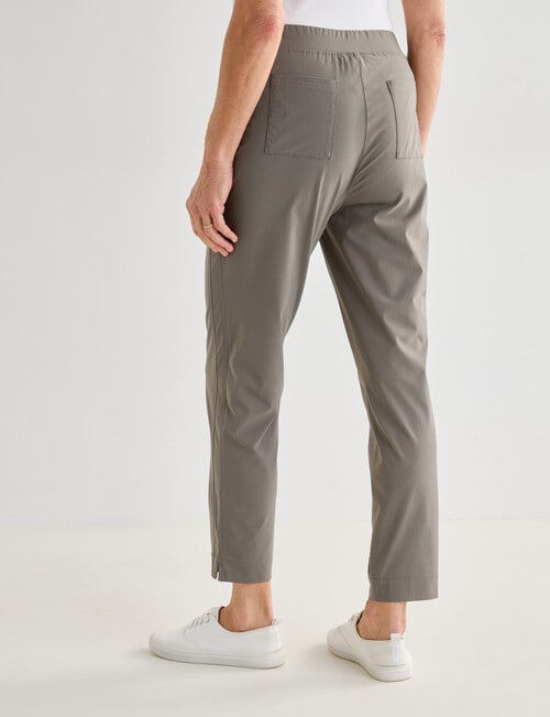 Ella J 7/8th Stitch Detail Pant, Khaki product photo View 02 L