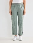 Ella J Roll Up Cargo Pant, Khaki product photo