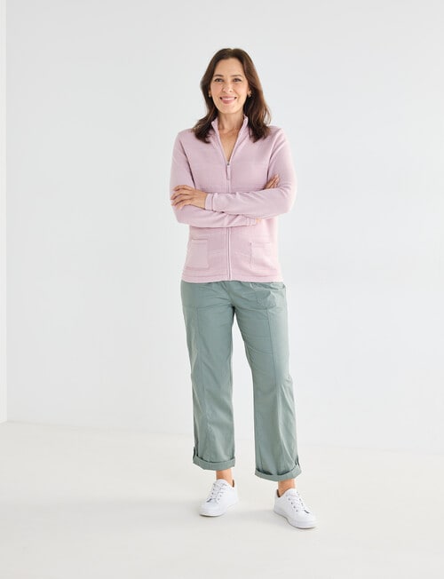 Ella J Roll Up Cargo Pant, Khaki product photo View 03 L