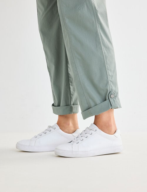 Ella J Roll Up Cargo Pant, Khaki product photo View 04 L
