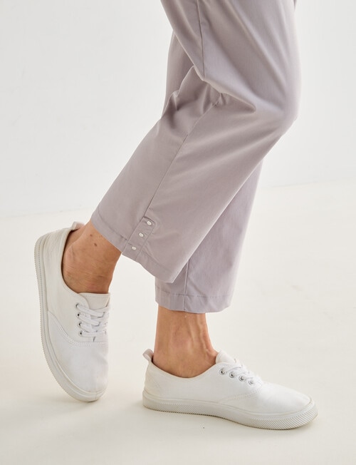 Ella J Stud Detail Crop Pant, Stone product photo View 04 L