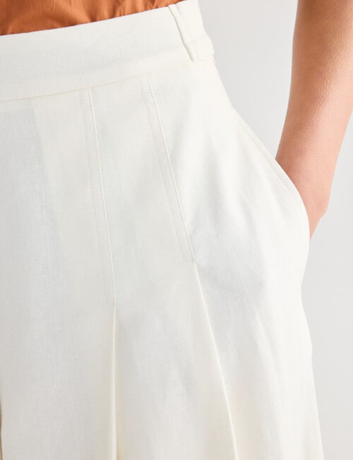 State of play Bertie Pleat Front Ankle Pant, Cream product photo View 04 L