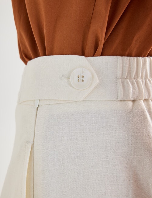 State of play Bertie Pleat Front Ankle Pant, Cream product photo View 06 L