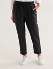 Zest Essentials Linen Pant, Black product photo
