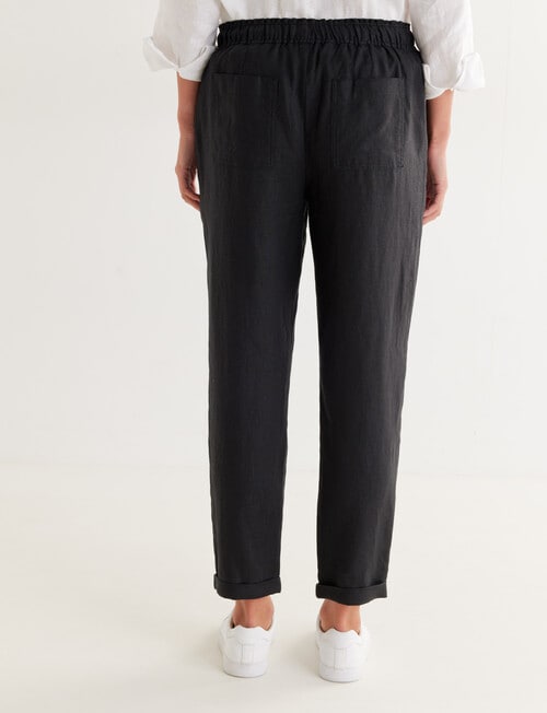Zest Essentials Linen Pant, Black product photo View 02 L