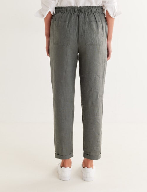 Zest Essentials Linen Pant, Thyme - Pants & Leggings