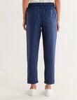 Zest Essentials Linen Pant, Navy product photo View 02 S