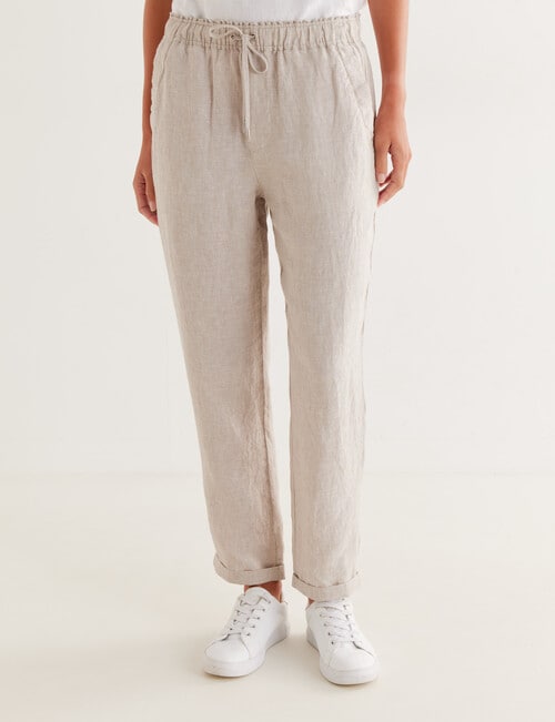 Zest Essentials Linen Pant, Sandshell product photo