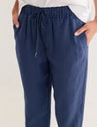 Zest Essentials Linen Pant, Navy product photo View 04 S