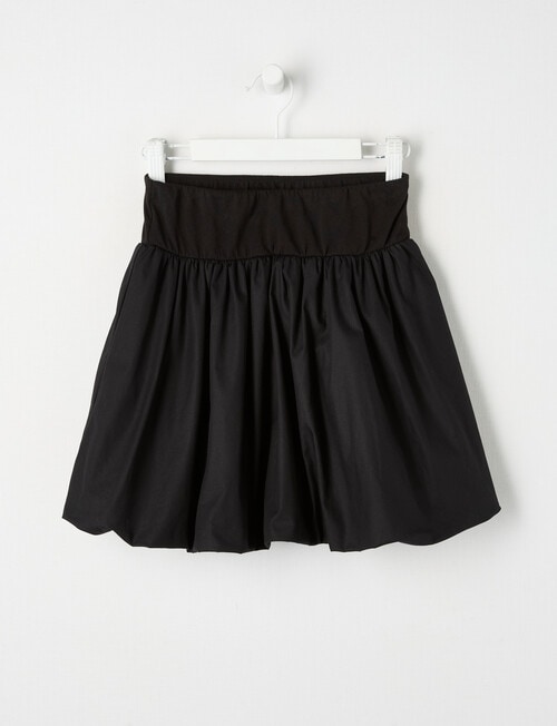 Switch Balloon Hem Skirt, Black product photo