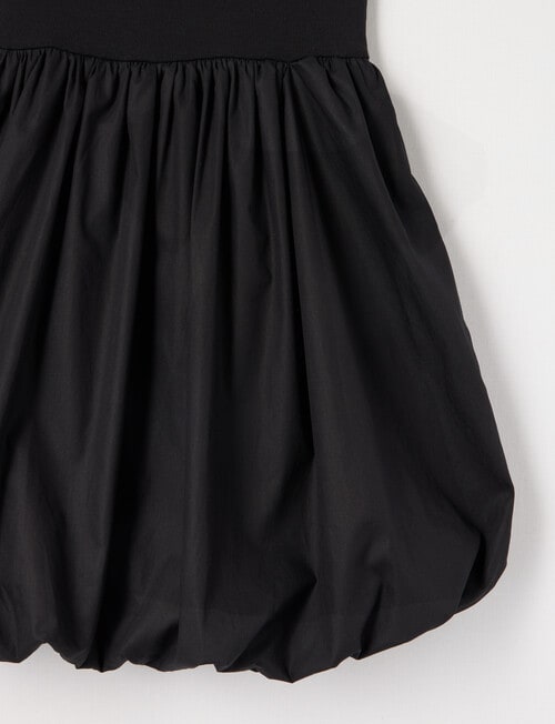 Switch Rib Balloon Dress, Black product photo View 02 L