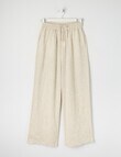 Switch Mia Tie Waist Linen Blend Pant, Natural product photo