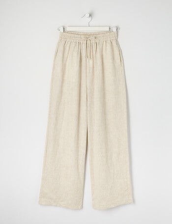 Switch Mia Tie Waist Linen Blend Pant, Natural product photo