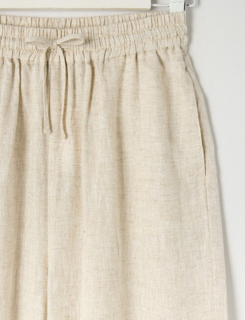 Switch Mia Tie Waist Linen Blend Pant, Natural product photo View 02 L