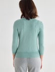 Oliver Black Textured Jumper, Sage product photo View 02 S