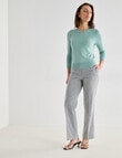 Oliver Black Textured Jumper, Sage product photo View 03 S