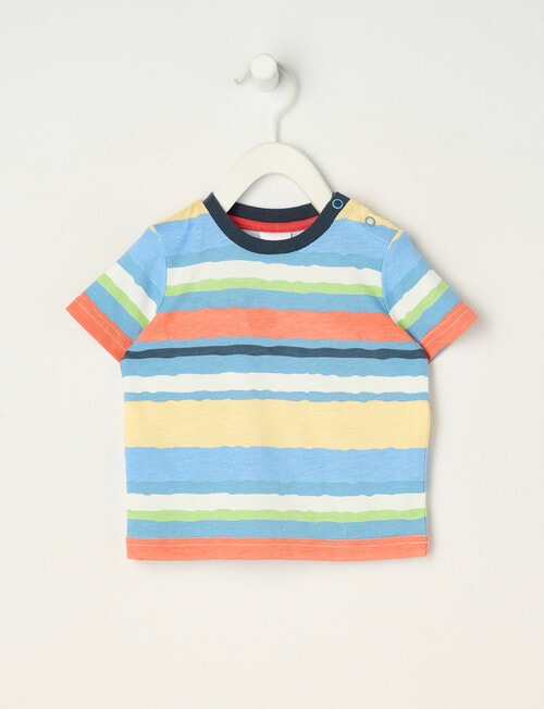 Teeny Weeny Play Time Wavy Stripe Short Sleeve Tee, Multicoloured product photo