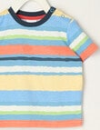 Teeny Weeny Play Time Wavy Stripe Short Sleeve Tee, Multicoloured product photo View 02 S