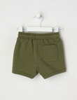 Teeny Weeny Play Time Knit Fleece Short, Khaki product photo View 02 S