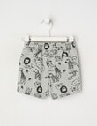 Teeny Weeny Safari Play Time Knit Short, Grey product photo View 02 S