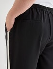 Studio Curve Pleat Front Jogger, Black & Stone product photo View 04 S