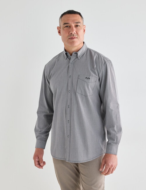 Logan Salem Long Sleeve Shirt, Grey product photo