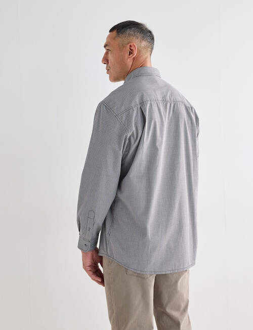 Logan Salem Long Sleeve Shirt, Grey product photo View 02 L