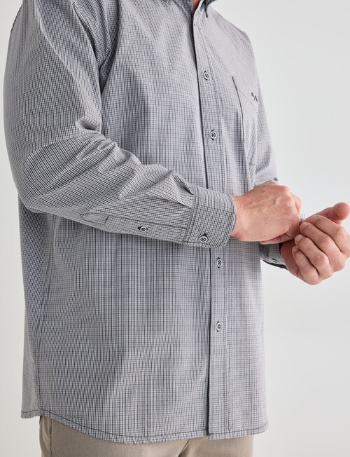 Logan Salem Long Sleeve Shirt, Grey product photo View 04 L