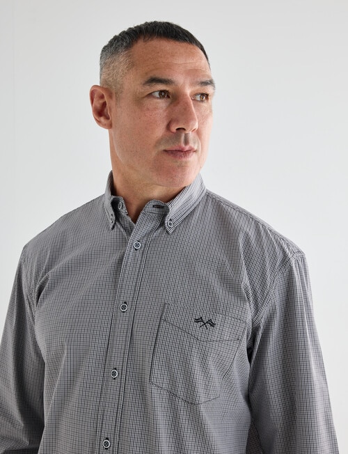 Logan Salem Long Sleeve Shirt, Grey product photo View 05 L