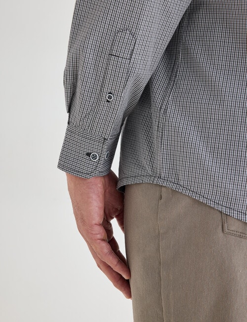 Logan Salem Long Sleeve Shirt, Grey product photo View 06 L