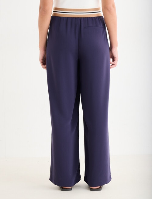 Mineral Peta Wide Leg Pants, Navy product photo View 02 L