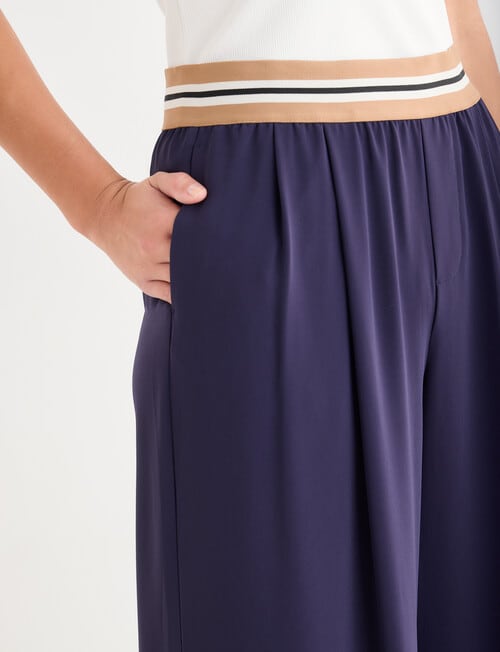 Mineral Peta Wide Leg Pants, Navy product photo View 04 L