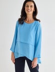 Ella J Layered Top, Blue product photo