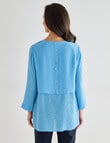 Ella J Layered Top, Blue product photo View 02 S