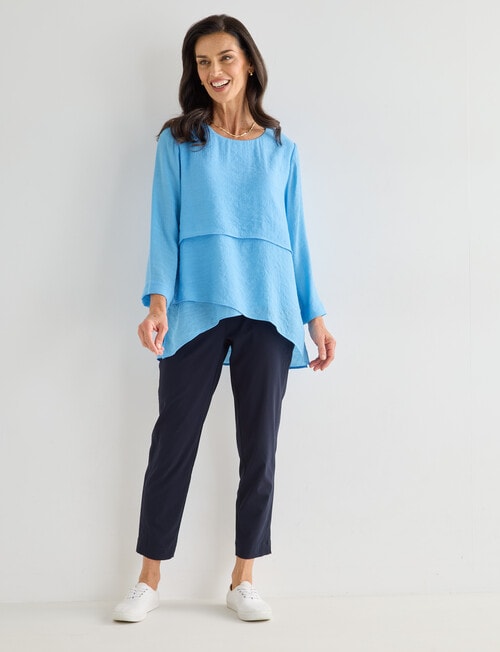 Ella J Layered Top, Blue product photo View 03 L