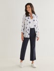 Ella J Classic Spot Shirt, Navy product photo View 03 S
