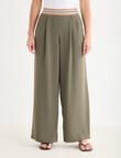 Mineral Peta Wide Leg Pants, Khaki product photo View 02 S