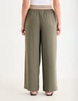 Mineral Peta Wide Leg Pants, Khaki product photo View 03 S