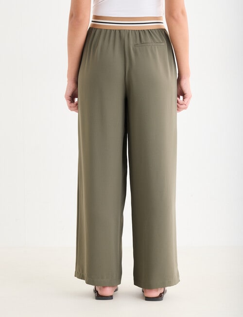 Mineral Peta Wide Leg Pants, Khaki product photo View 03 L