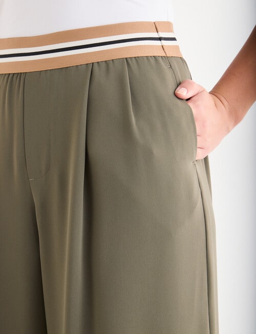 Mineral Peta Wide Leg Pants, Khaki product photo View 04 L