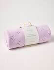 Little Bundle Cotton Pointelle Bassinet Blanket, Lilac product photo View 02 S